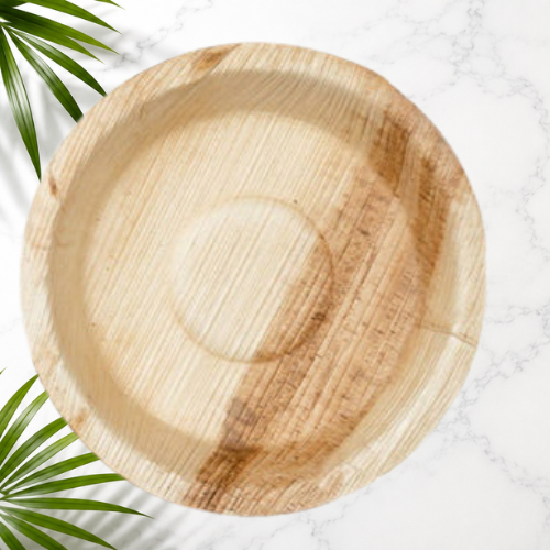 08 Inch Round Areca Plates