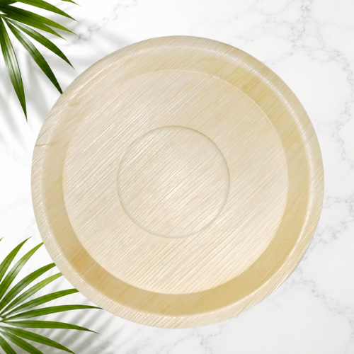 12 Inch Round Areca Plate